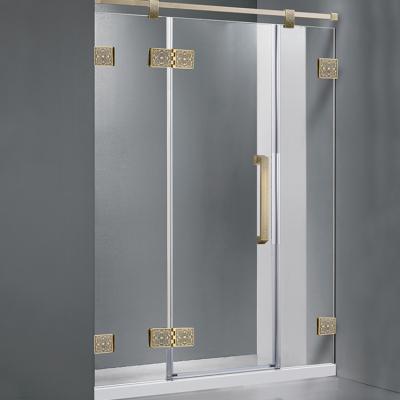 China Modern New Design Unique Sliding Rectangle Tempered Safety Quality Enclosures Shower Door à venda