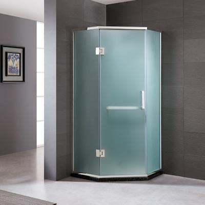 China Modern Beautifully Designed High Quality Stainless Steel Fiberglass Free Standing Shower Enclosure for sale