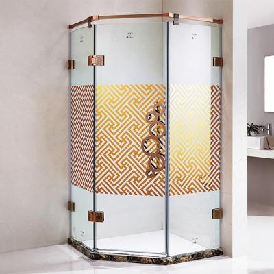 China Modern Corner Glass Door Screen Bath Unit Bathroom Price Wall Mounted Cubicle Enlargement Clear Shower Room à venda