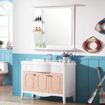 China Hot Sale Modern Design Multifunctional Bathroom Vanity Eco-friendly Double Cabinet for sale