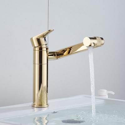 China Modern Basin Faucets Single Handle Faucet Metered Sanitary Ware Rose Gold Bathroom Faucet for sale