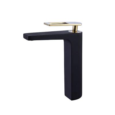 China Factory Direct Sales Bathroom Faucets Single Hole Modern Basin Faucet Multifunctional Metered Hole Faucet Black Faucet for sale