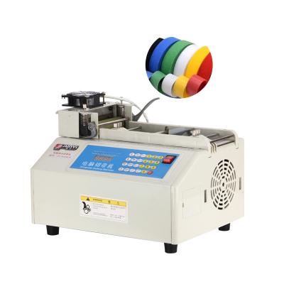 China JY-A120LR hot high speed automatic elastic nylon magictape tape satin cutter webbing belt cutting machine for weave belt lace ea mask for sale