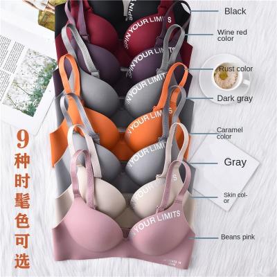 China New Women Pump Bra Brief Sets DLM Seamless Wireless Panties Small B Cup Women One Brief Sets Large Size Bra And Brief Sets for sale