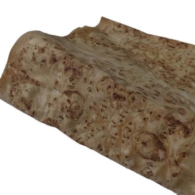 China Contemporary Natural Texture with Knot Poplar Wood Veneer Wrap Paper for Home Interior Decor Furniture Skin for sale