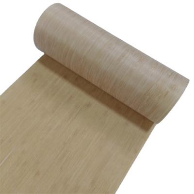 China Chinese light color carbonated side pressed natural bamboo wood laminates for furniture door wood table chair for sale