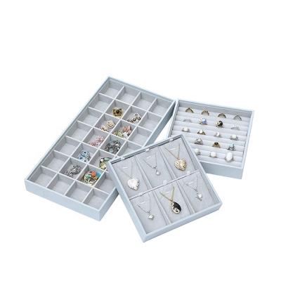 China Jewelry Storage Jewelry Trays Jewelry Organizer Display Tray S/3 PU Storage Box for sale