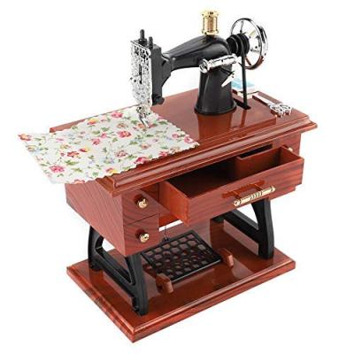 China Creative Girls Gift Sewing Machine Classic Shaped Music Box for sale