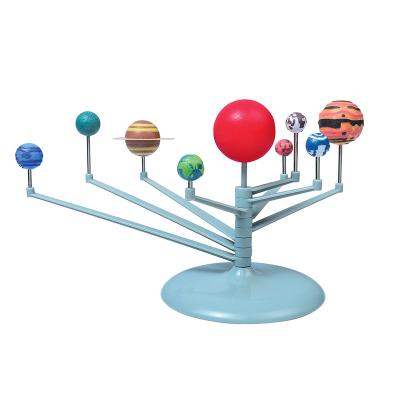 China Cartoon Toy The Astronomy Science Education Nine Solar System Planets Model Assemble DIY Children Experiment Graffiti Toys for sale