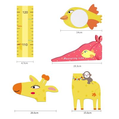 China Writing Giraffi Magnetic Wall Sticker Ruler Height Measuring Ruler For Height for sale