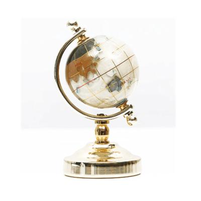 China Education White Dipper 50mm Color Gemstone Craft Globe, Marble Decoration World Desktop Globe, Gifts Toys for sale