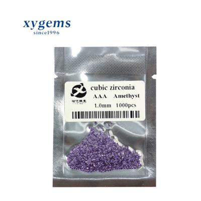 China Wuzhou Xygems GemsStone AAA Small Size Synthetic Amethyst Color Or Zirconia Fire for sale