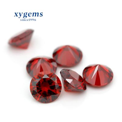 China Fire Xygems Color Play or Round Loose Shape Garnet Stone Cubic Zirconia Garnet Zircon for sale