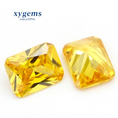 China Color Game Or Fire Xygems Color Rectangle Octagon Zircon CZ Stone Supplier for sale