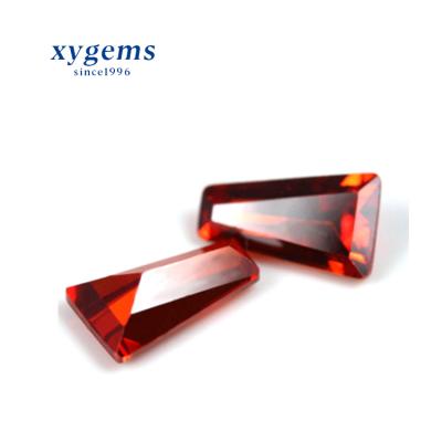 China Fire Wand Scale Orange Red Gemstone CZ Color Set Or Loose Stone for sale