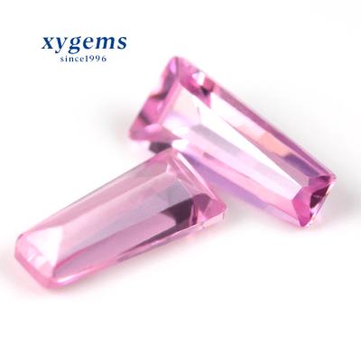 China High Quality Fire Wand Color Play Or Scale Loose Shape Gemstone Pink Zircon for sale