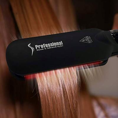 China Hot Selling Hotel Vapor Infrared Hair Straightener With New Arrival Hair Straightener Treatment Vaporize Hair Straightening Flat Iron for sale