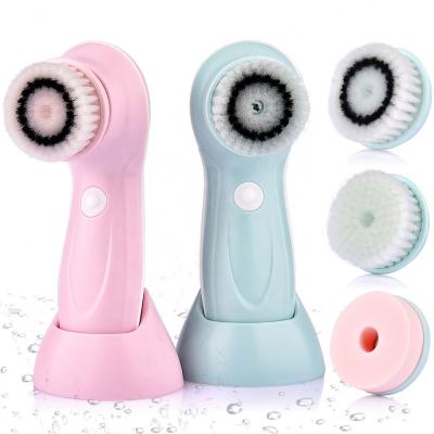 China Exfoliators Exfoliating Rechargeable Electric Facial Cleansing Brush Deep Cleansing Brush for sale