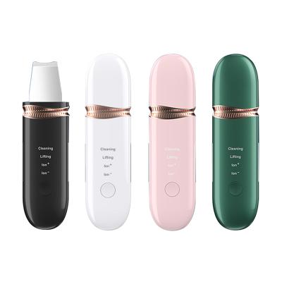 China DEEP CLEANSING Drop Shipping 2021 Beauty Personal Care Face Exfoliator Ultrasonic Skin Scrubber for sale