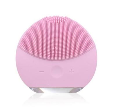 China New Design Magnetic DEEP CLEANSING Sonic Facial Cleansing Brush Sonic Sonic Wave Massage Silicone Face Brush for sale