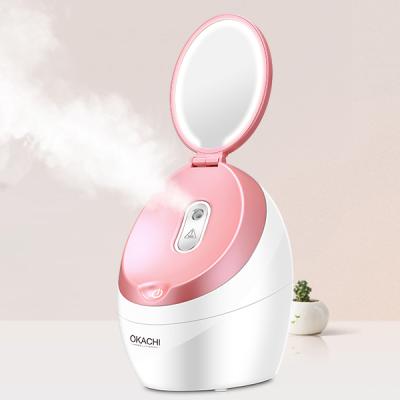 China Professional Facial Portable Facial Steamer Portable Face Steamer Ozone Steamer Nano Ionic Steaming Machine For Facial Massager for sale