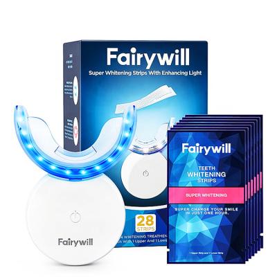 China FW L6 106 Discount Zone Goods Wholesale Item Dental Whitener Teeth Tooth Whitening Strip Kits Box With LED Light Lamp FW-L6 for sale