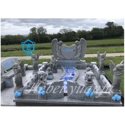 China Modern American big size granite family mausoleum for sale