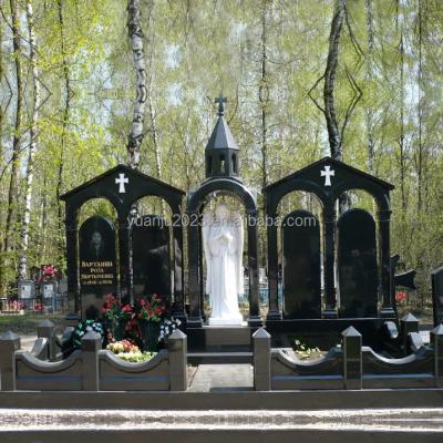 China Modern Big engraved cemetery mausoleum for sale