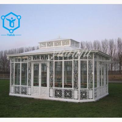 China Antirust greenhouse manufacturer glass house garden greenhouse for outdoors for sale