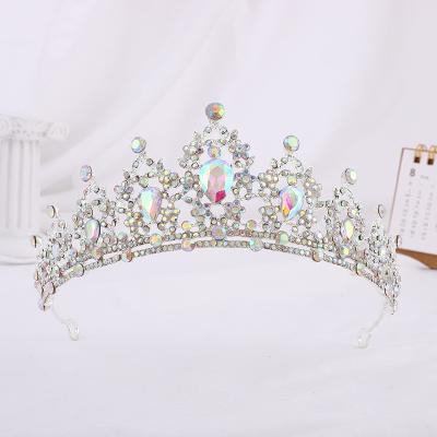 China Wholesale wedding crown fashion wedding crown bride crown princess diamond headdress formal baroque temperament dress props for sale