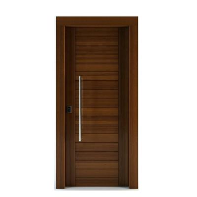 China Solid Wood Fireproof Soundproof Doors Modern Oak Soundproof Bedroom Interior Doors Flat Panel Door for sale