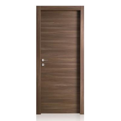 China Modern Design Interior Solid Hotel Bedroom Door Soundproof Easily Assembled Timber Slab Leaf Single Door for sale