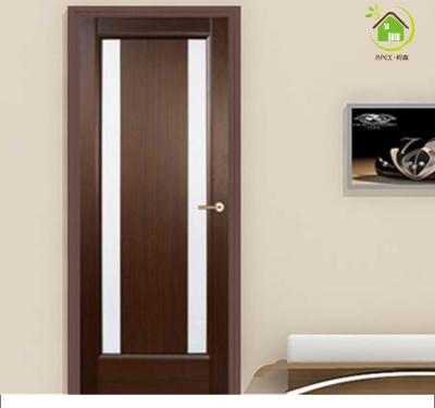 China Hotel Room Soundproof Black Brown Modern Wooden Door Interior Door Color Interior Doors for sale