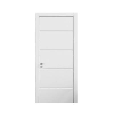 China Contemporary Modern Simple White Flat Wood Waterproof Toilet Panel Bedroom Wood Doors for sale