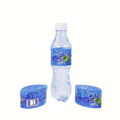 China Water Bottle Moisture Proof Private Label Labels Plastic Shrink Wrap Bottle Labels for sale