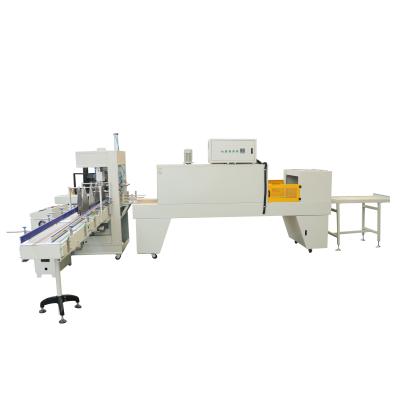 China Beverage Bottle Package PE Shrink Film L Type Shrink Paper Wrapping Machine For Round Bottles for sale