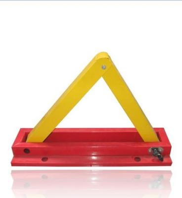 China Triangle Shape Car Parking Space Lock , Manual Car Parking Barrier for sale