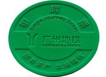 China Etiqueta del símbolo de subterráneo del ABS RFID para el transporte, boleto del metro del RFID en venta