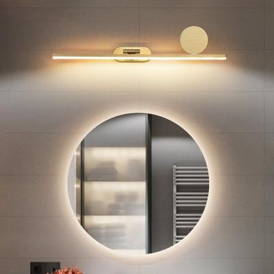 China Modern All Bathroom Bronze Dressing Table Light Cabinet Mirror Headlight Makeup Beauty Simple Wall Lamp for sale