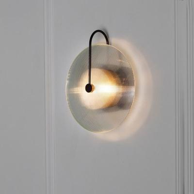 China Modern Post-modern Creative Art Room Glass Wall Lamp Bedside Bedroom Sofa Living Model for sale