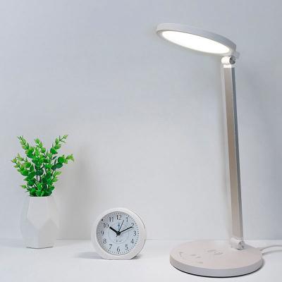 China Modern Student Reading Side Emitting Aluminum Alloy Folding Wireless Charging Touch Dimming Led Desk Lamp for sale