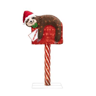 China Modeling Lights Cafe Garden 48.5in Farmhouse 150L Sloth And Mailbox Decoration Outdoor Christmas Lights Led for sale