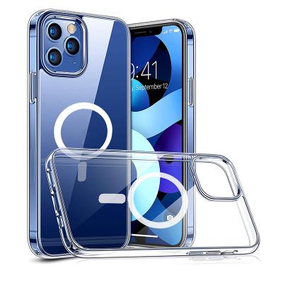 China Clear Transparent Shockproof Shockproof Tpu Phone Case For Magsafe Case For Iphone 12/13 pro Mini Max For iphone 13 and 13pro Max Cases for sale