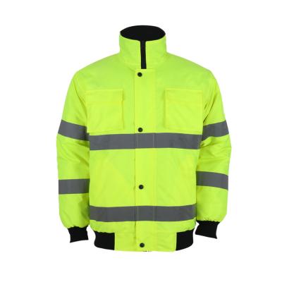 China Water Proof Winter Jacket Oxford Cotton Coat Reflective Work Use High Visibility High Strength Jacket for sale