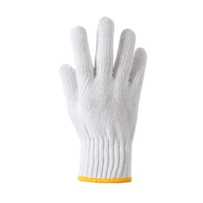 China Safety Work Manufacturer Knitted Construction White Cotton Work Glove Prevent Slipping OEM ODM for sale