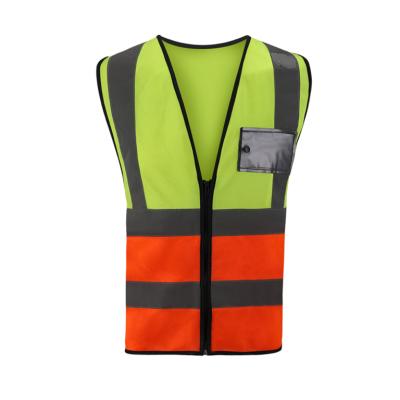 China Water Proof Safety Vest Reflective Jacket High Visibility Polyester Chaleco Road Work Wear PPE for sale