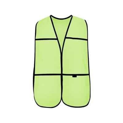 China Water Proof Mesh Material Safety Reflective Vestzipper Reflective Vest With ID Pocket for sale