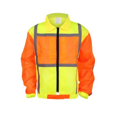 China Water Proof Reflective Jackets Mesh Vest Ultra Reflective Road Running Polyester Safety Heating Clothing for sale