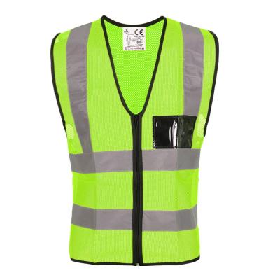 China Water Proof Tape Ultra Bright Reflective Vest 120gsm Mesh Running Safety Vest for sale