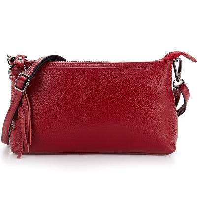 China Others 2023 autumn new European and American fashion leather single shoulder layer cowhide women's crossbody bag for sale